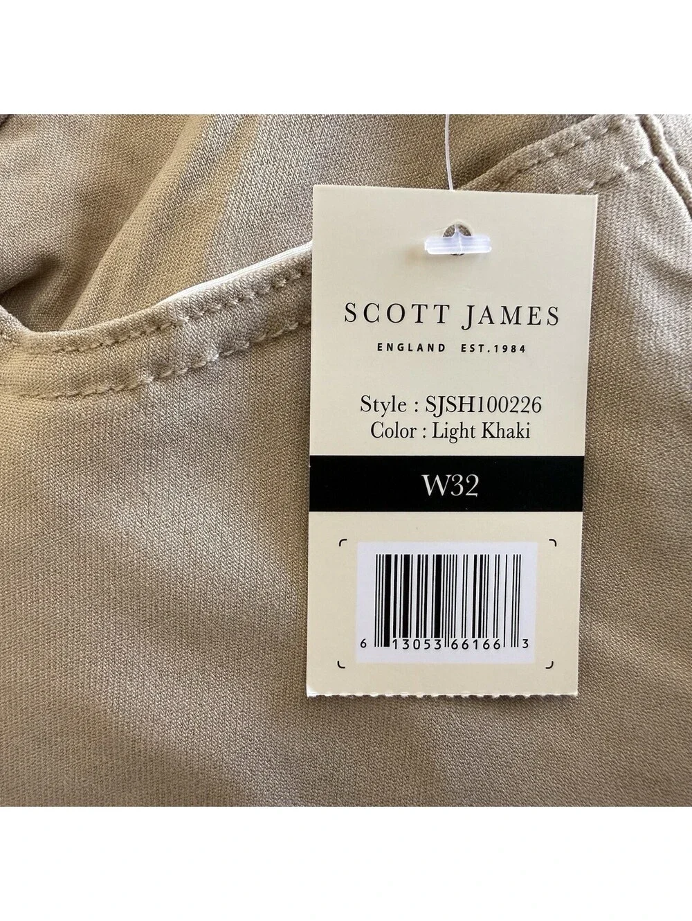 NEW Scott James Cargo Shorts Superior Stretch Size 32 Light Khaki NWT Utility